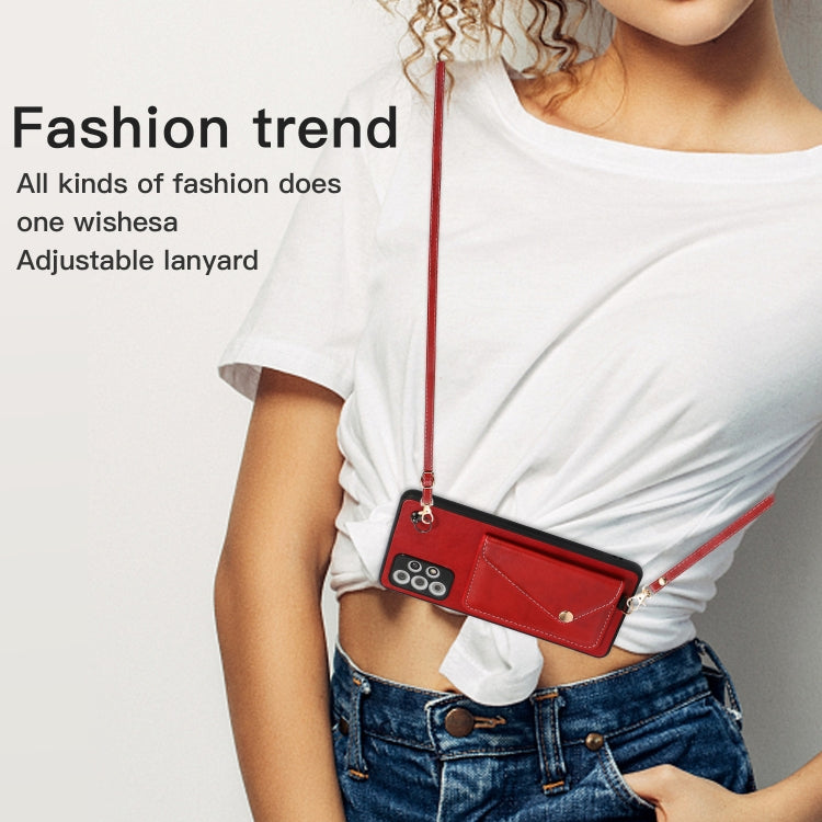 For Samsung Galaxy A72 4G / 5G Crossbody Wallet Card Bag Phone Case