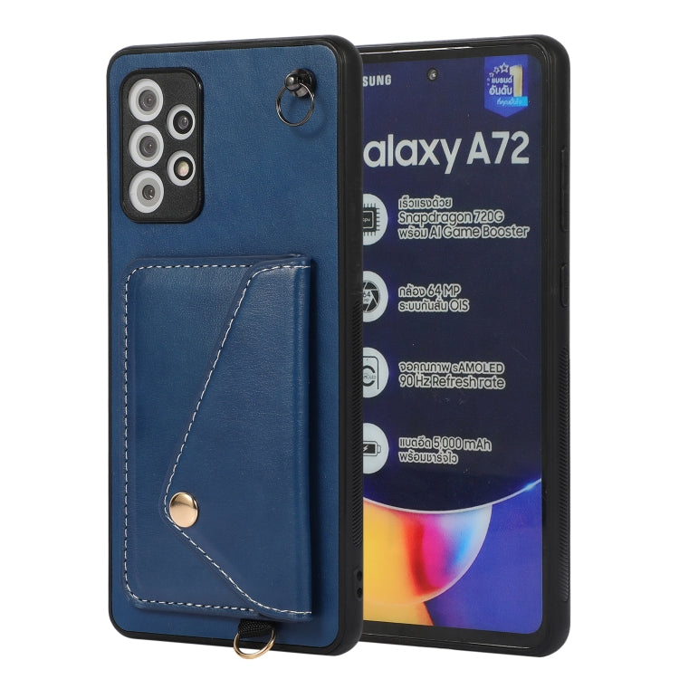 For Samsung Galaxy A72 4G / 5G Crossbody Wallet Card Bag Phone Case