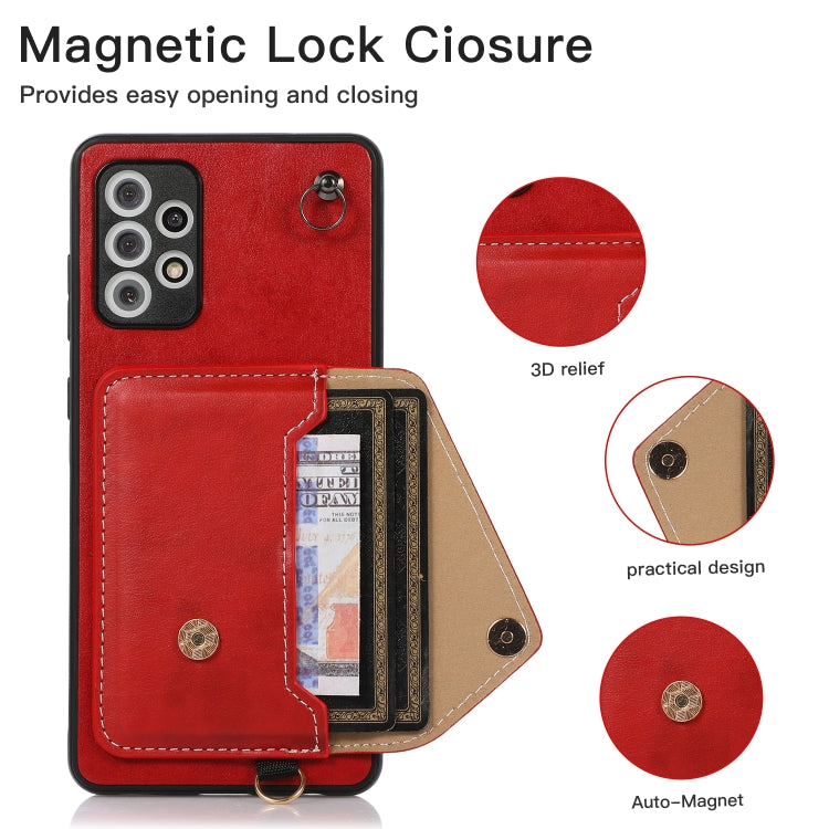For Samsung Galaxy A72 4G / 5G Crossbody Wallet Card Bag Phone Case