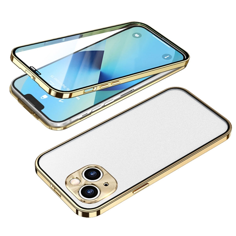 For iPhone 13 Buckle Installation Double-sided Protective Phone Case