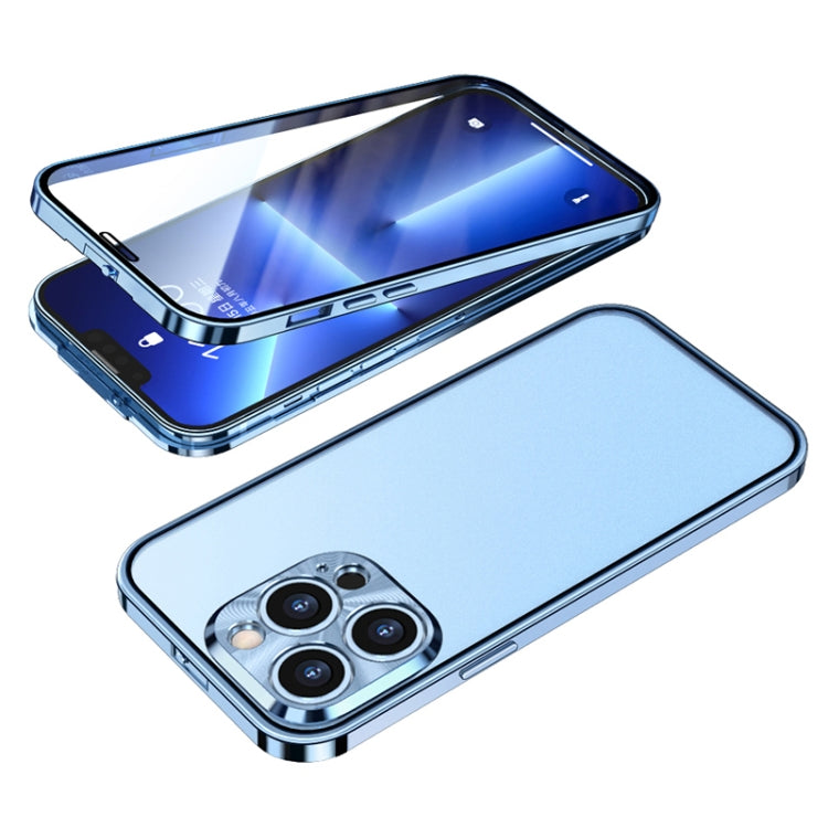 For iPhone 13 Pro Max Buckle Installation Double-sided Protective Phone Case