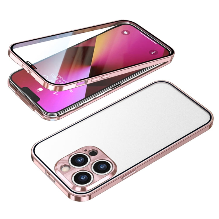 For iPhone 13 Pro Max Buckle Installation Double-sided Protective Phone Case
