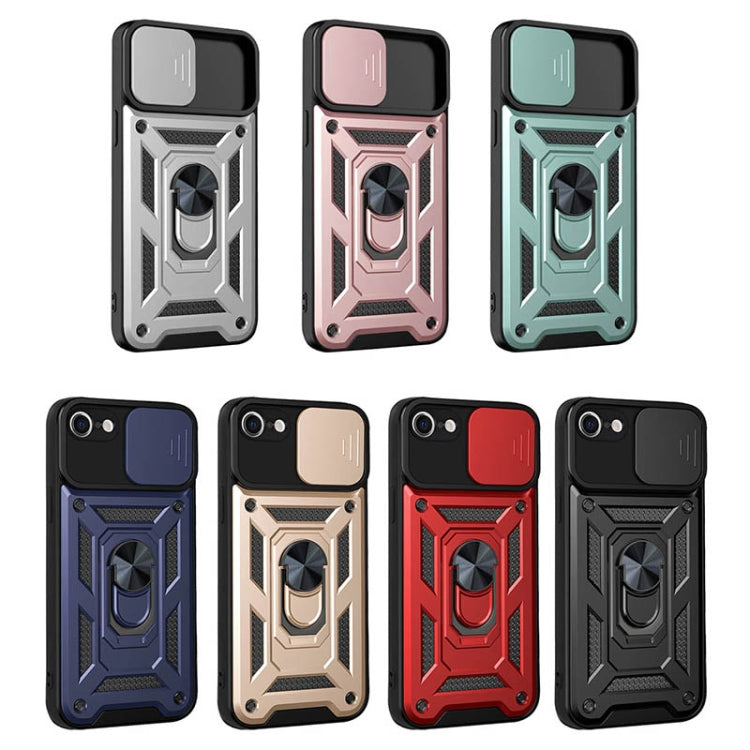 For iPhone SE 2022 / SE 2020 / 8 / 7 Sliding Camera Cover Design TPU+PC Phone Protective Case