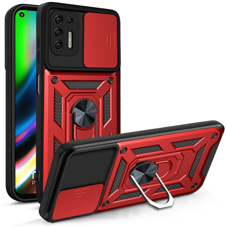 For Motorola Moto G9 Plus Sliding Camera Cover Design TPU+PC Phone Protective Case