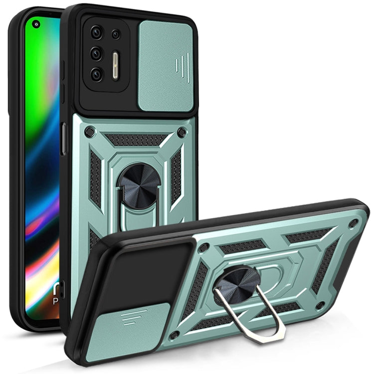 For Motorola Moto G9 Plus Sliding Camera Cover Design TPU+PC Phone Protective Case