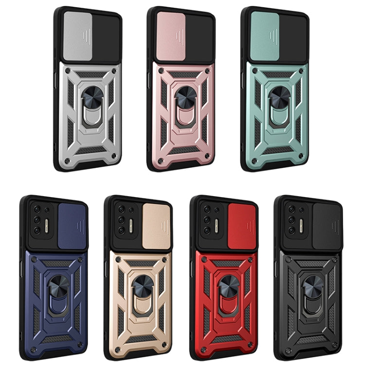 For Motorola Moto G9 Plus Sliding Camera Cover Design TPU+PC Phone Protective Case