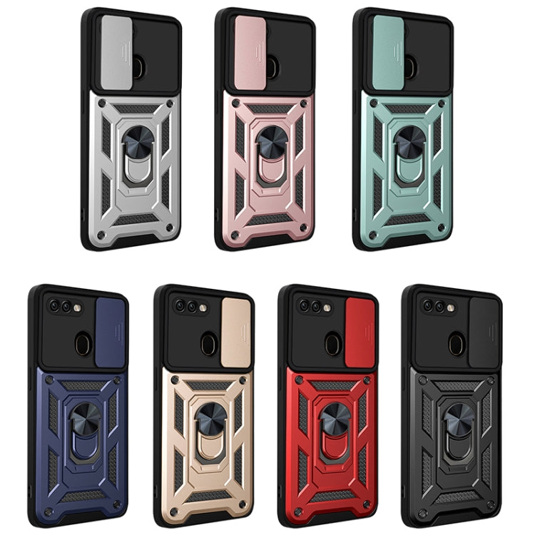 For OPPO A5s/A7 2018/A12 Sliding Camera Cover Design TPU+PC Phone Protective Case