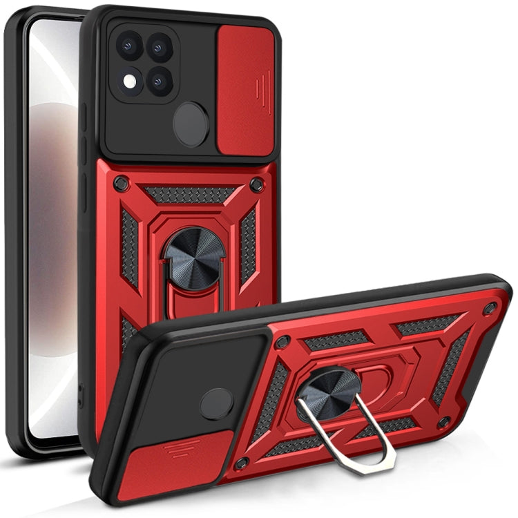 For OPPO A15 / A15s Sliding Camera Cover Design TPU+PC Phone Protective Case
