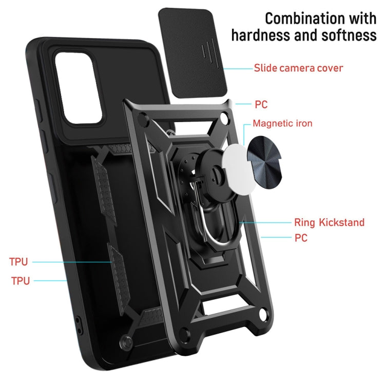For Xiaomi Redmi Note 9 4G/9T/M3 Sliding Camera Cover Design TPU+PC Phone Protective Case