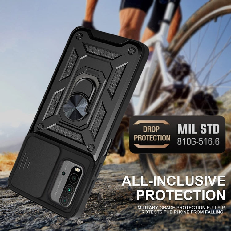 For Xiaomi Redmi Note 9 4G/9T/M3 Sliding Camera Cover Design TPU+PC Phone Protective Case