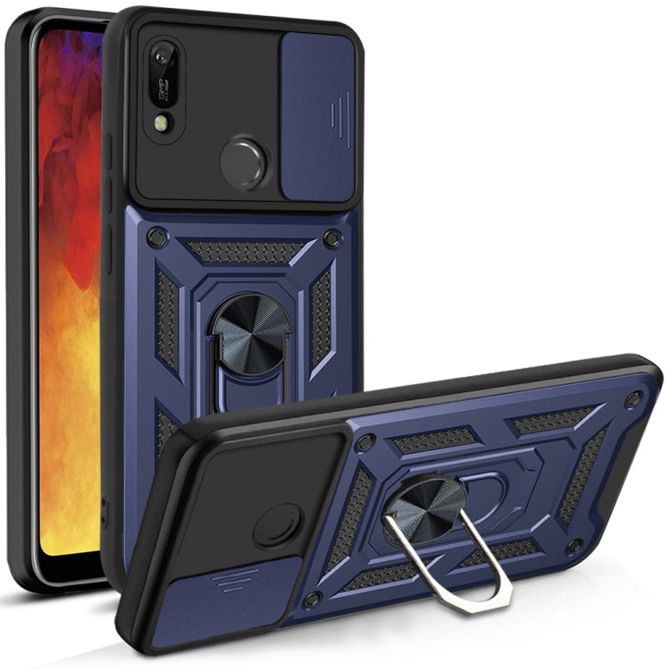 For Huawei Y6 2019 Sliding Camera Cover Design TPU+PC Phone Protective Case
