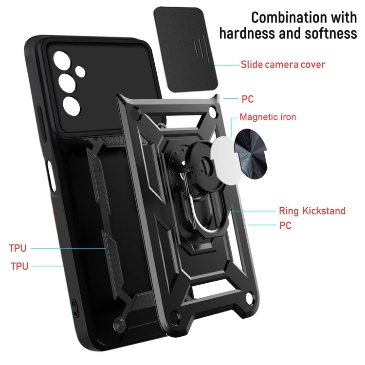 For Samsung Galaxy M52 5G Sliding Camera Cover Design TPU+PC Phone Protective Case