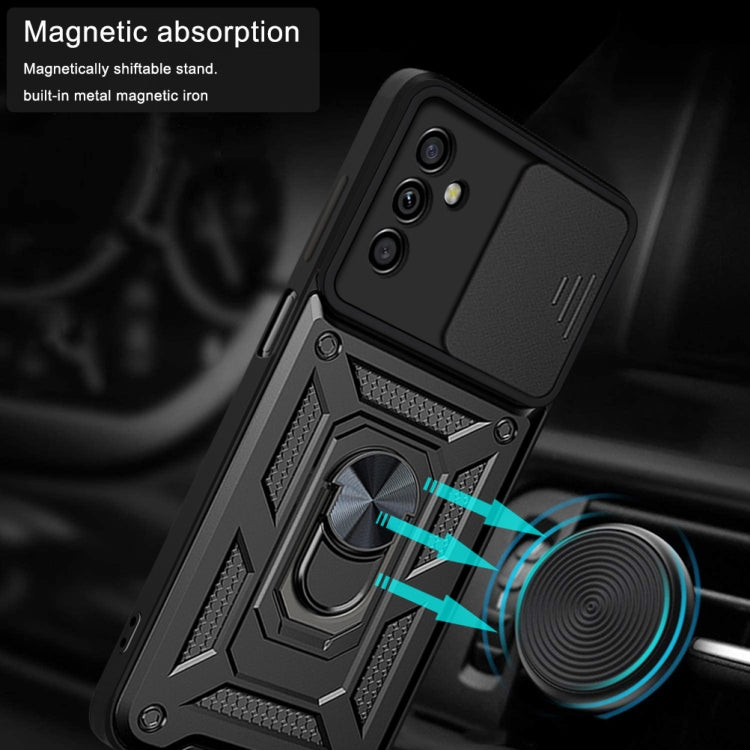 For Samsung Galaxy M52 5G Sliding Camera Cover Design TPU+PC Phone Protective Case