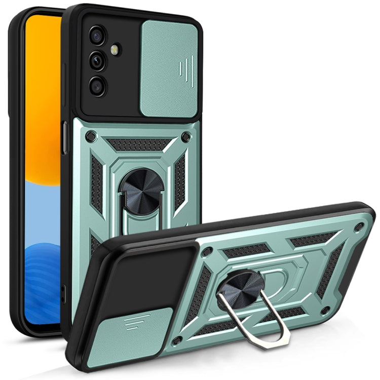 For Samsung Galaxy M52 5G Sliding Camera Cover Design TPU+PC Phone Protective Case