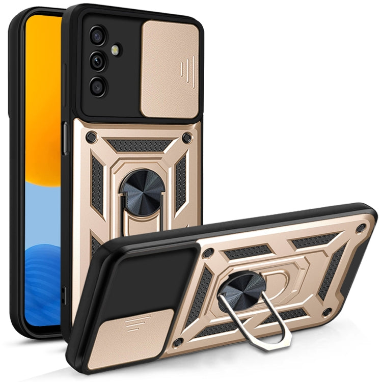 For Samsung Galaxy M52 5G Sliding Camera Cover Design TPU+PC Phone Protective Case