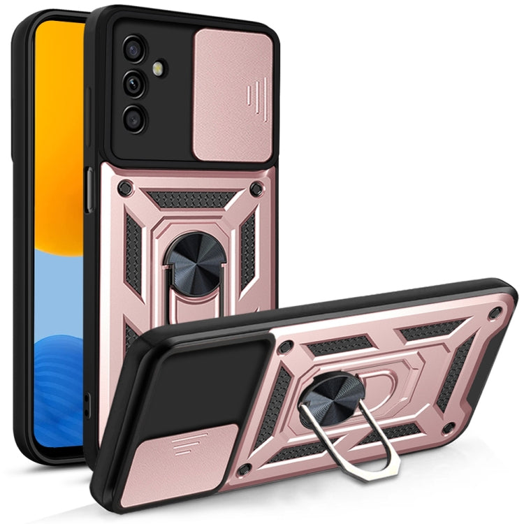 For Samsung Galaxy M52 5G Sliding Camera Cover Design TPU+PC Phone Protective Case