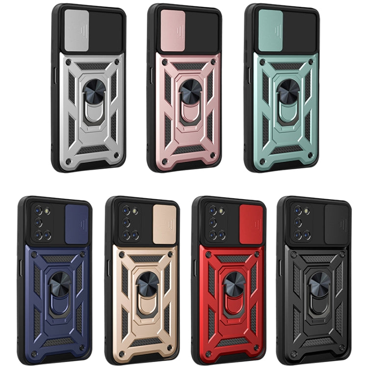 For OPPO A52/A72/A92 Sliding Camera Cover Design TPU+PC Phone Protective Case