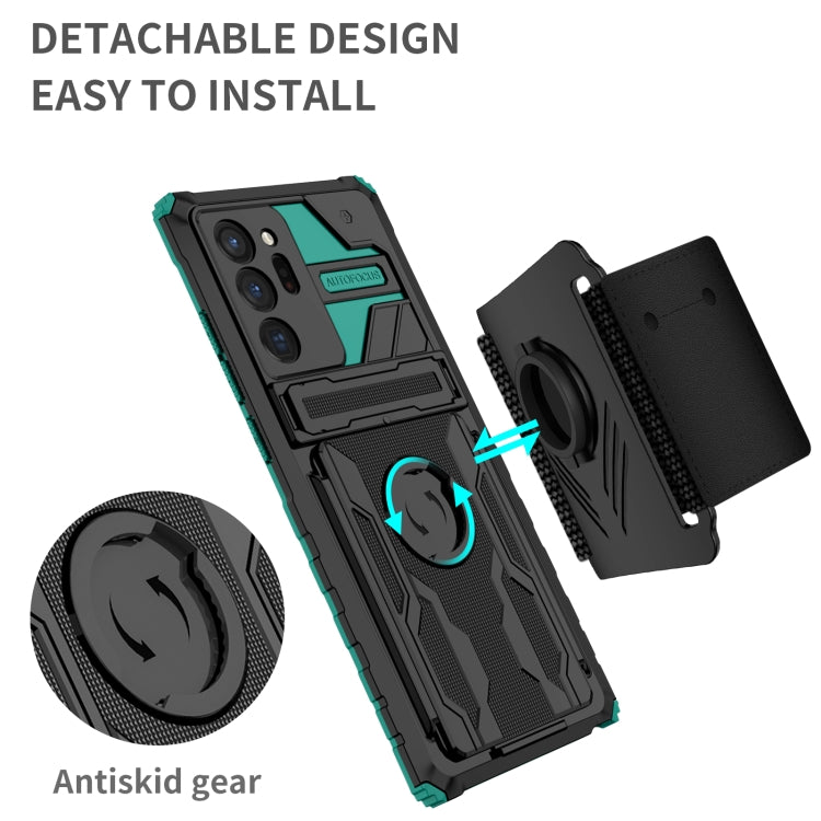 For Samsung Galaxy Note20 Ultra Kickstand Detachable Armband Phone Case