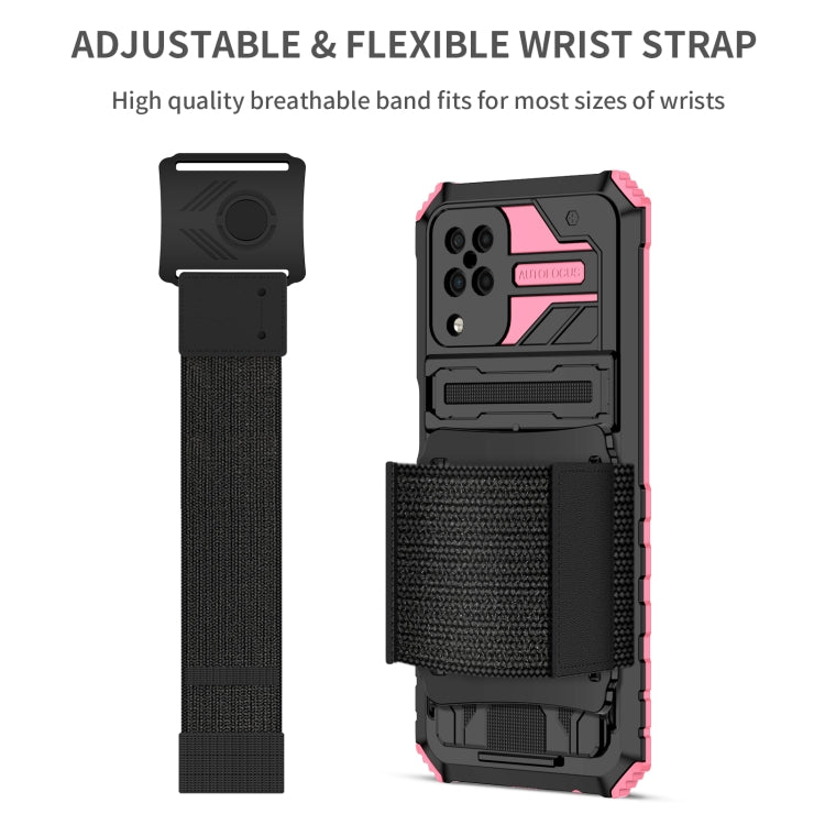 For Samsung Galaxy A12 5G Kickstand Detachable Armband Phone Case