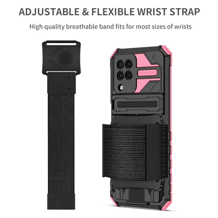 For Samsung Galaxy A22 4G Kickstand Detachable Armband Phone Case