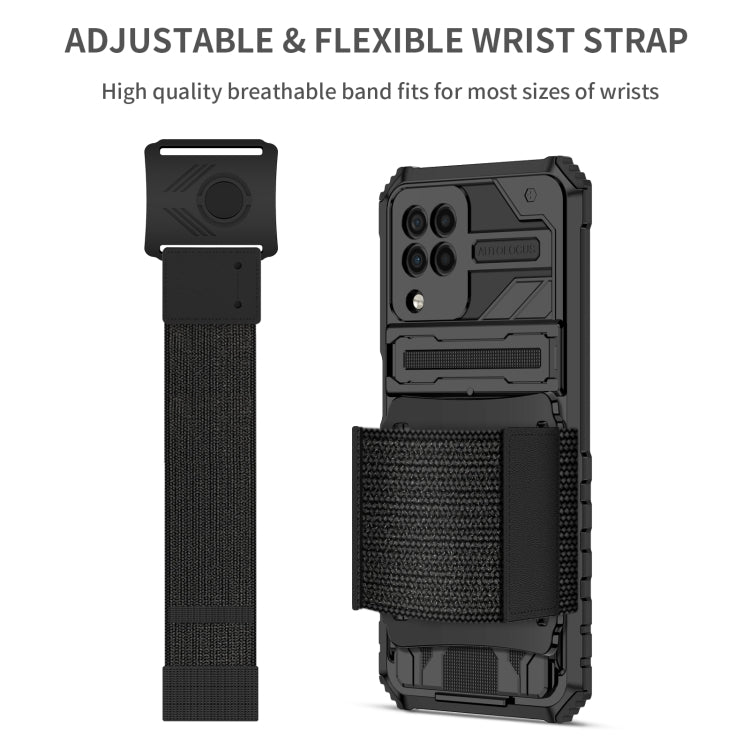 For Samsung Galaxy A22 4G Kickstand Detachable Armband Phone Case