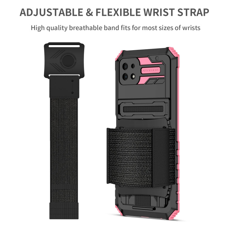For Samsung Galaxy A22 5G Kickstand Detachable Armband Phone Case