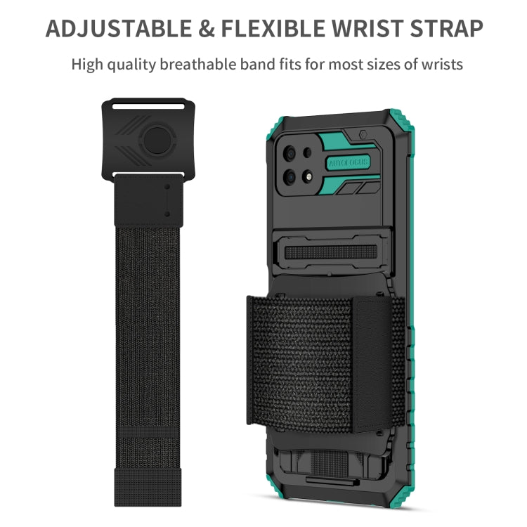 For Samsung Galaxy A22 5G Kickstand Detachable Armband Phone Case