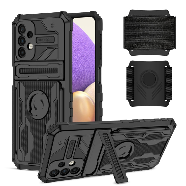 For Samsung Galaxy A32 5G Kickstand Detachable Armband Phone Case