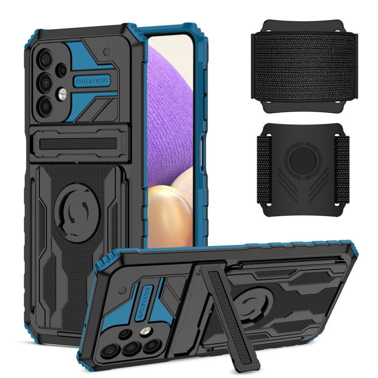 For Samsung Galaxy A32 5G Kickstand Detachable Armband Phone Case