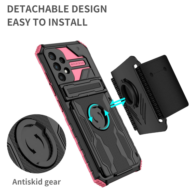 For Samsung Galaxy A32 4G Kickstand Detachable Armband Phone Case