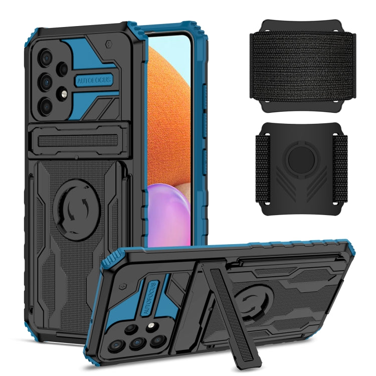 For Samsung Galaxy A32 4G Kickstand Detachable Armband Phone Case