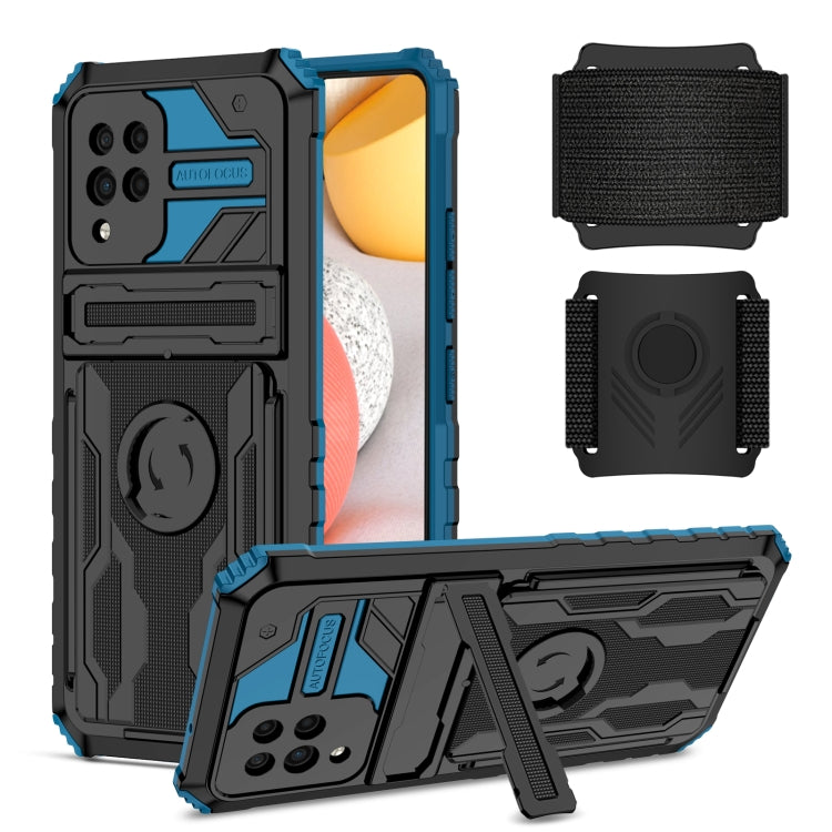 For Samsung Galaxy A42 5G Kickstand Detachable Armband Phone Case