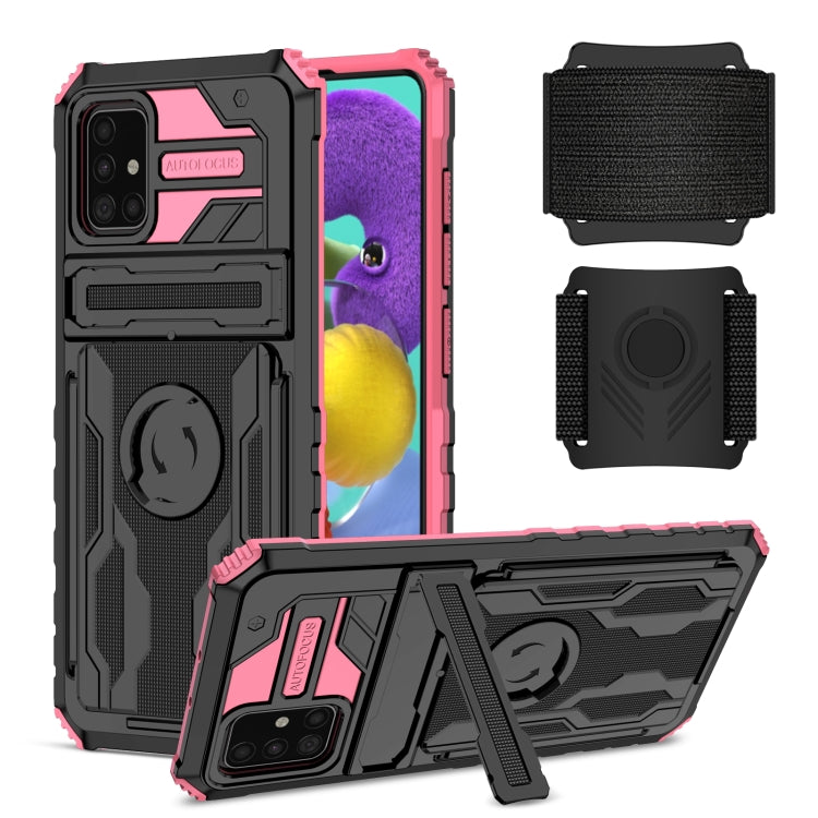 For Samsung Galaxy A51 / A31 Kickstand Detachable Armband Phone Case