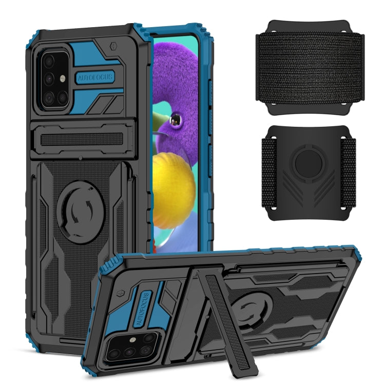 For Samsung Galaxy A51 / A31 Kickstand Detachable Armband Phone Case