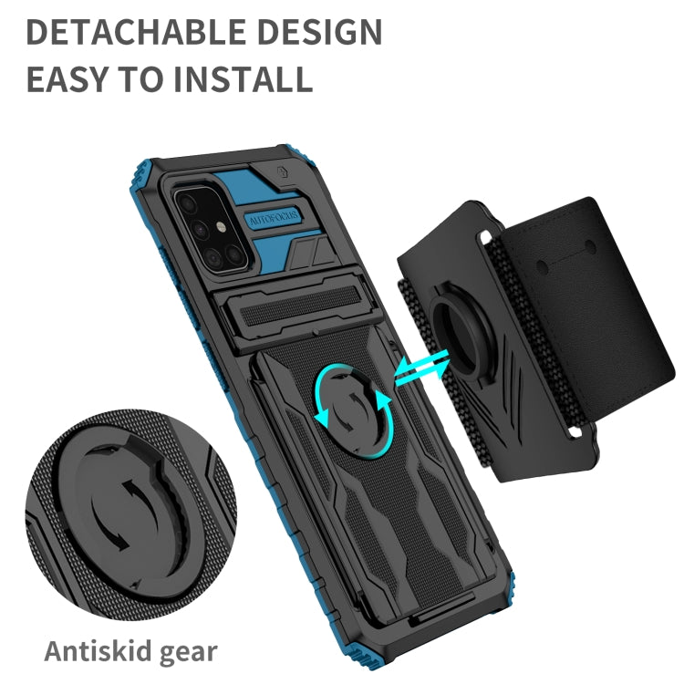 For Samsung Galaxy A51 / A31 Kickstand Detachable Armband Phone Case