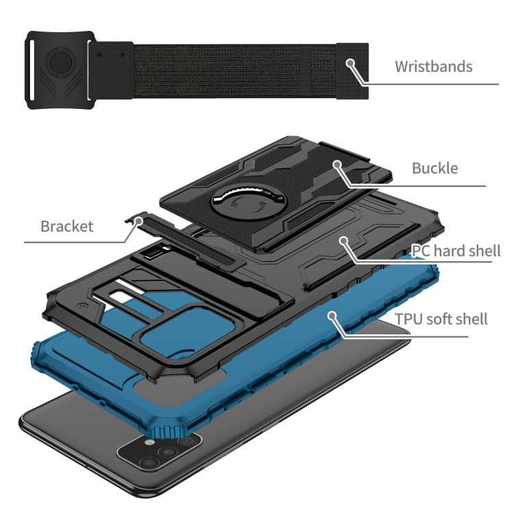 For Samsung Galaxy A51 / A31 Kickstand Detachable Armband Phone Case
