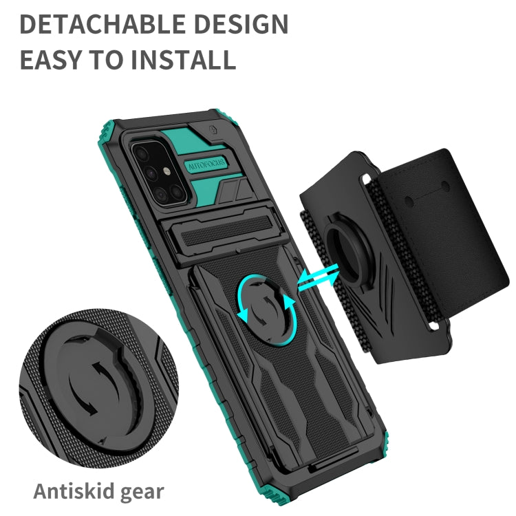 For Samsung Galaxy A51 / A31 Kickstand Detachable Armband Phone Case