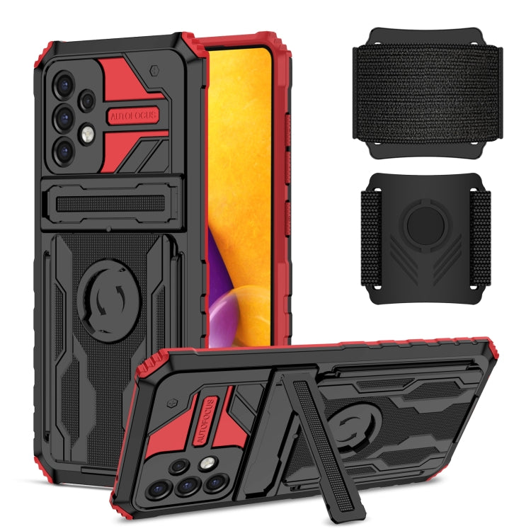 For Samsung Galaxy A72 5G Kickstand Detachable Armband Phone Case