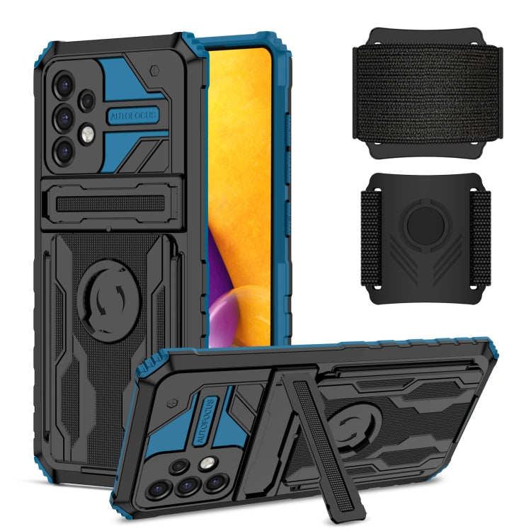 For Samsung Galaxy A72 5G Kickstand Detachable Armband Phone Case