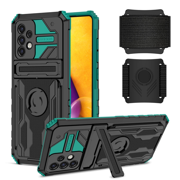 For Samsung Galaxy A72 5G Kickstand Detachable Armband Phone Case