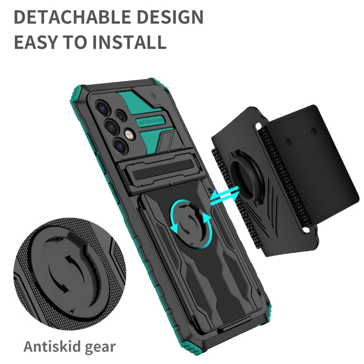 For Samsung Galaxy A72 5G Kickstand Detachable Armband Phone Case