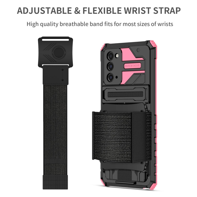 For Samsung Galaxy Note20 Kickstand Detachable Armband Phone Case