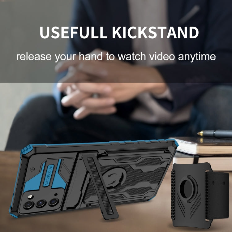 For Samsung Galaxy Note20 Kickstand Detachable Armband Phone Case