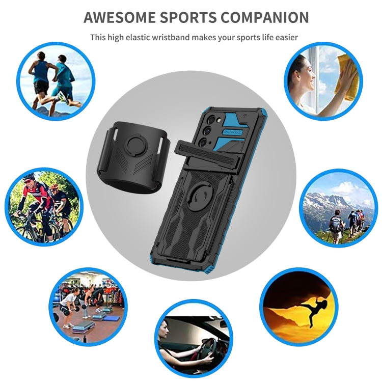 For Samsung Galaxy Note20 Kickstand Detachable Armband Phone Case