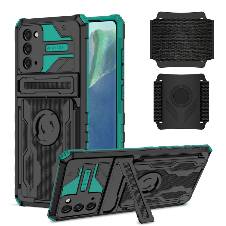 For Samsung Galaxy Note20 Kickstand Detachable Armband Phone Case