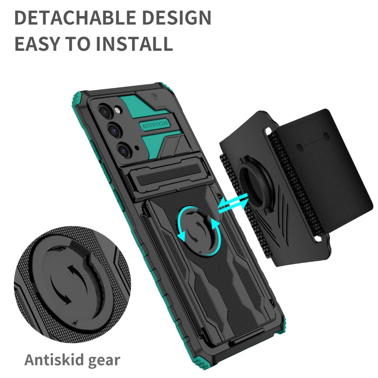 For Samsung Galaxy Note20 Kickstand Detachable Armband Phone Case