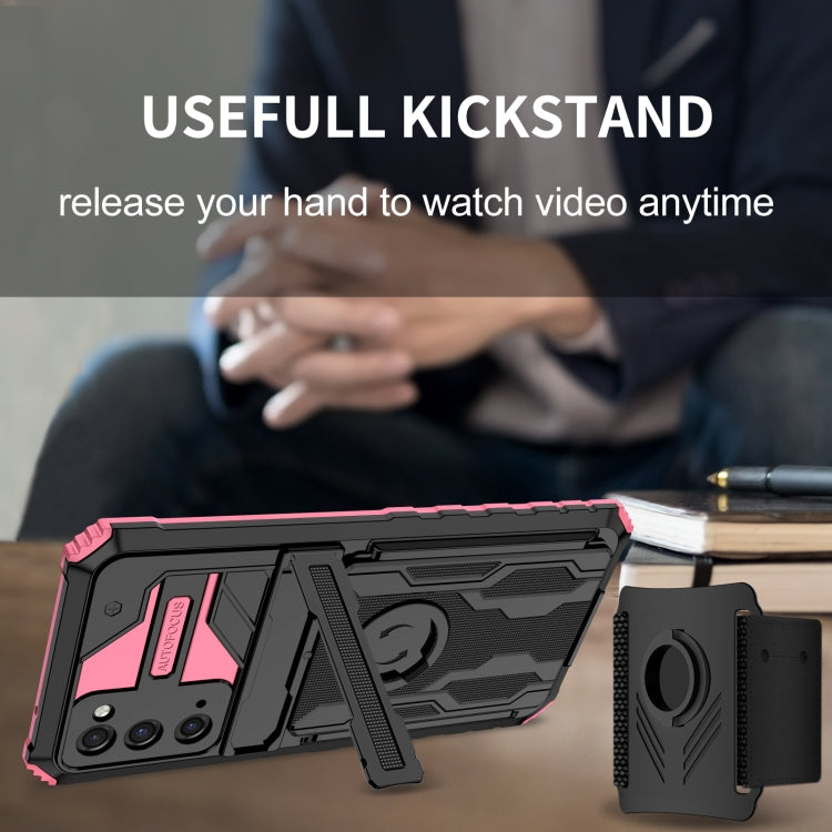 For Samsung Galaxy S20 FE Kickstand Detachable Armband Phone Case