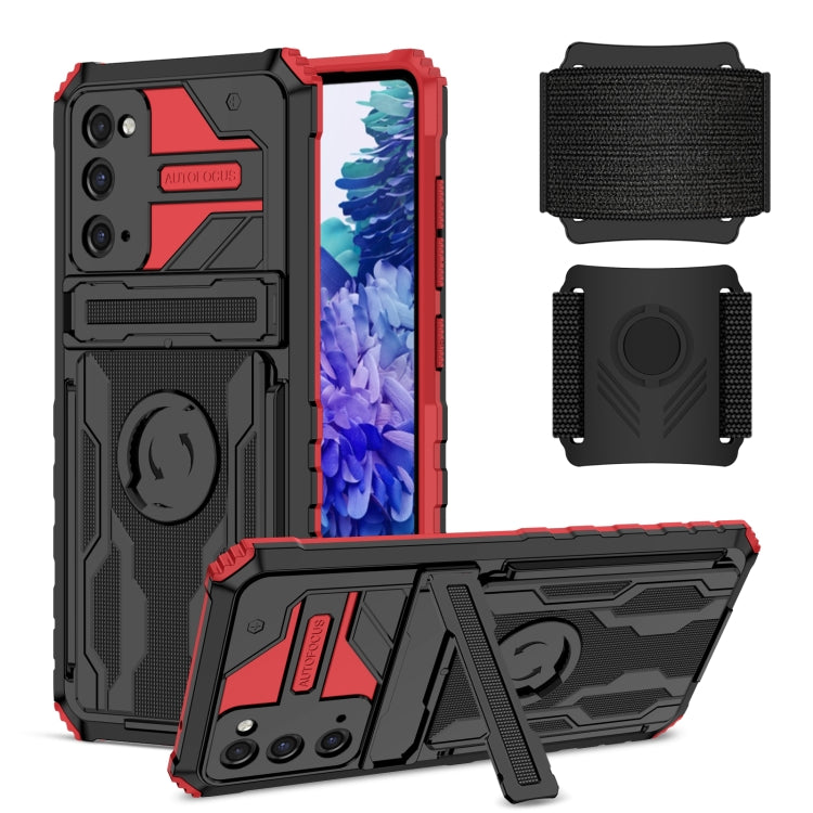 For Samsung Galaxy S20 FE Kickstand Detachable Armband Phone Case