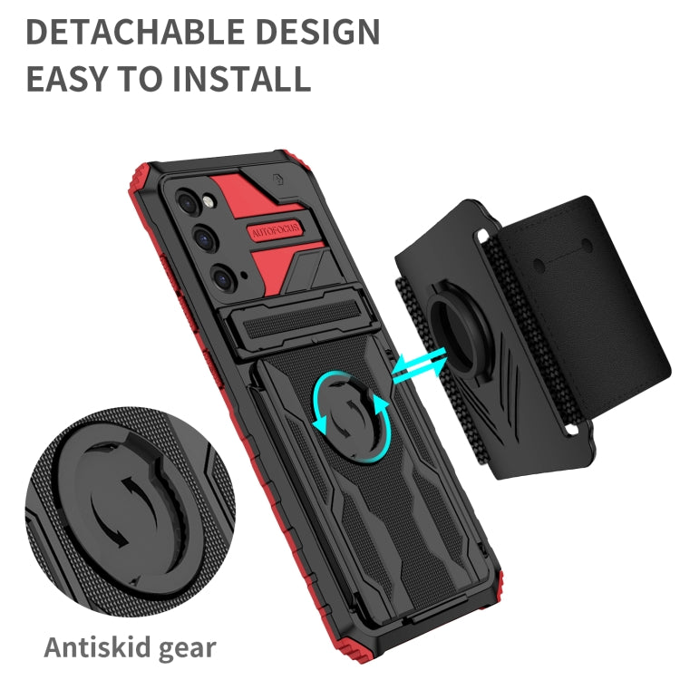 For Samsung Galaxy S20 FE Kickstand Detachable Armband Phone Case