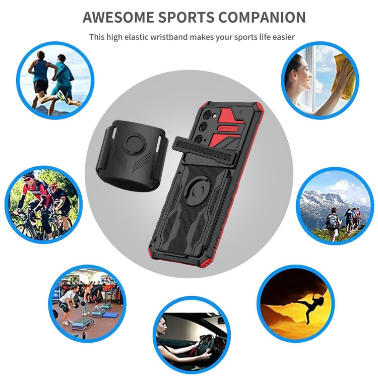 For Samsung Galaxy S20 FE Kickstand Detachable Armband Phone Case